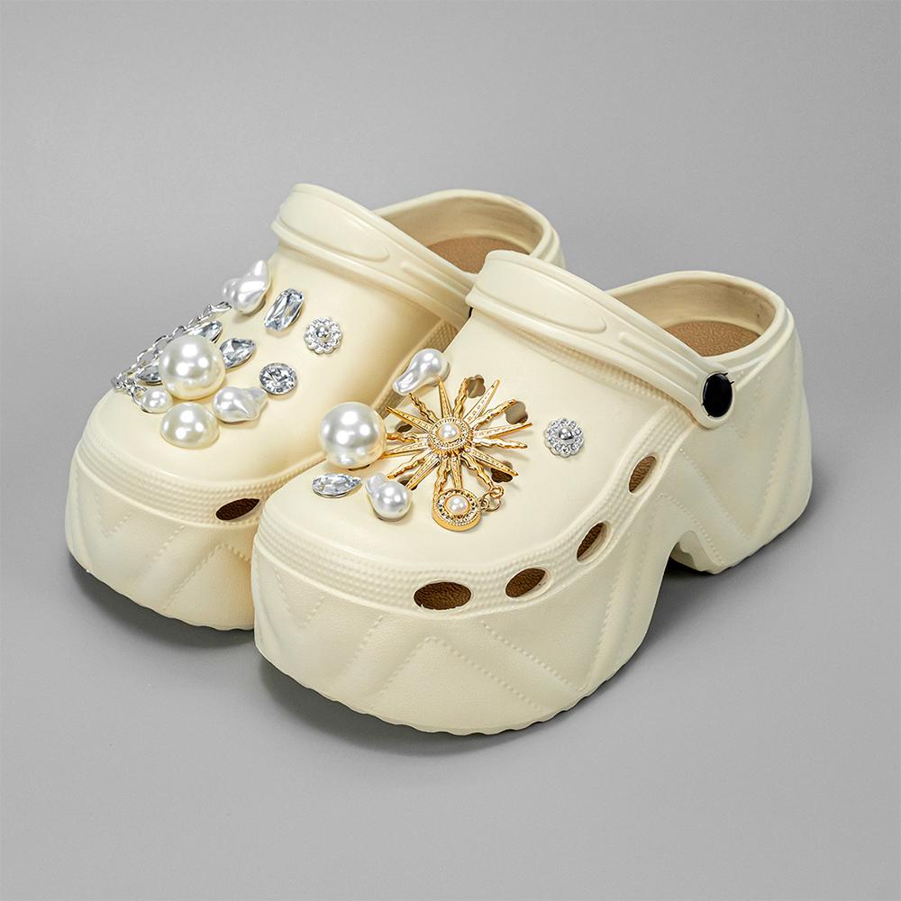 Women's Slippers 9CM High Platform Garden Fashion Clogs Shoes Women's Slippers Thick Bottom EVA Sandals Summer Girls Slippers