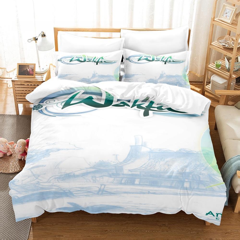 New Wakfu Bedding Set Single Twin Full Queen King Size Bed Set Adult Kid Bedroom Duvet Cover Sets Wakfu 3D Print Bed Sheet Set