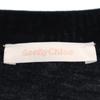 SEE BY CHLOE Short sleeve docking one piece S black Scalloped hem Women Used