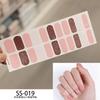 22pcs Sheet Laser Bronzing Full Cover Nail Stickers Long Lasting Tearable Cute Nail Art Wraps Design