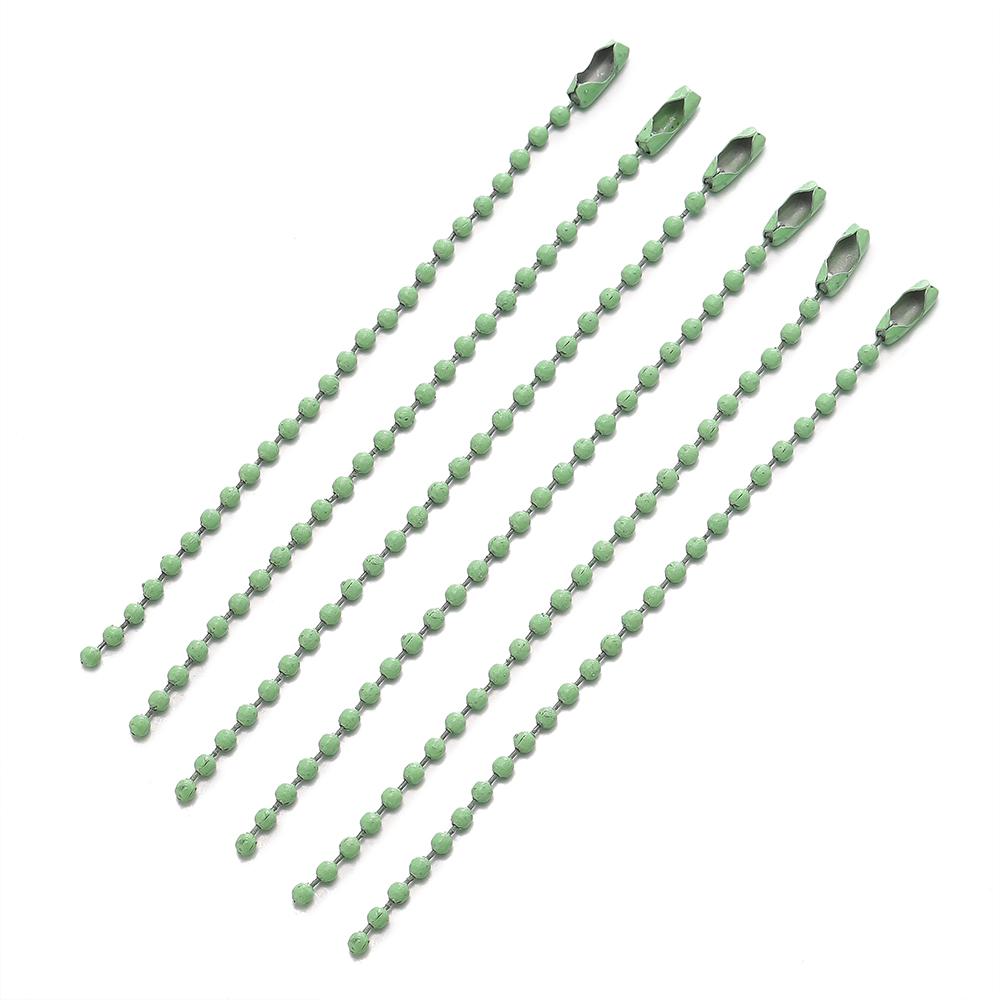20Pcslot 1012Cm Iron Colorful Ball Bead Chain Fits Key Chain Dolls Label Hand Tag Connectors Diy Jewelry Making Supplies