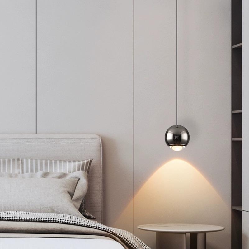 Modern Touch Switch Pendant Light for Bedroom, Living Room, or Study - Adjustable Headboard and Background Wall Lighting