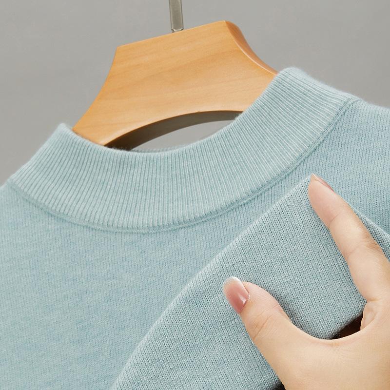 

Осенне-зимний мужской свитер, трикотажная базовая рубашка, молодежный мужской свитер 21 цвета, тонкий однотонный полуводолазка, свитер-пуловер 185