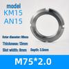 AN Locking Slotted Round Nut Set with KM Lock Washer (AW0405-14)