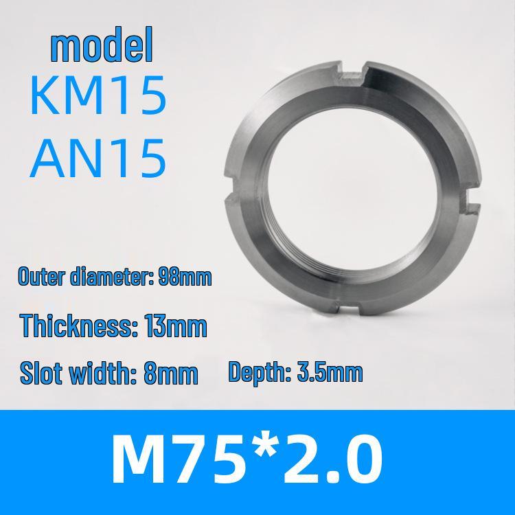 AN Locking Slotted Round Nut Set with KM Lock Washer (AW0405-14)