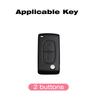 Plating Soft Tpu 2 Buttons Car Remote Key Case Cover For Citroen C2 C3 C4 C5 C6 C8 For Peugeot 107 207 307 307S 308 407 607