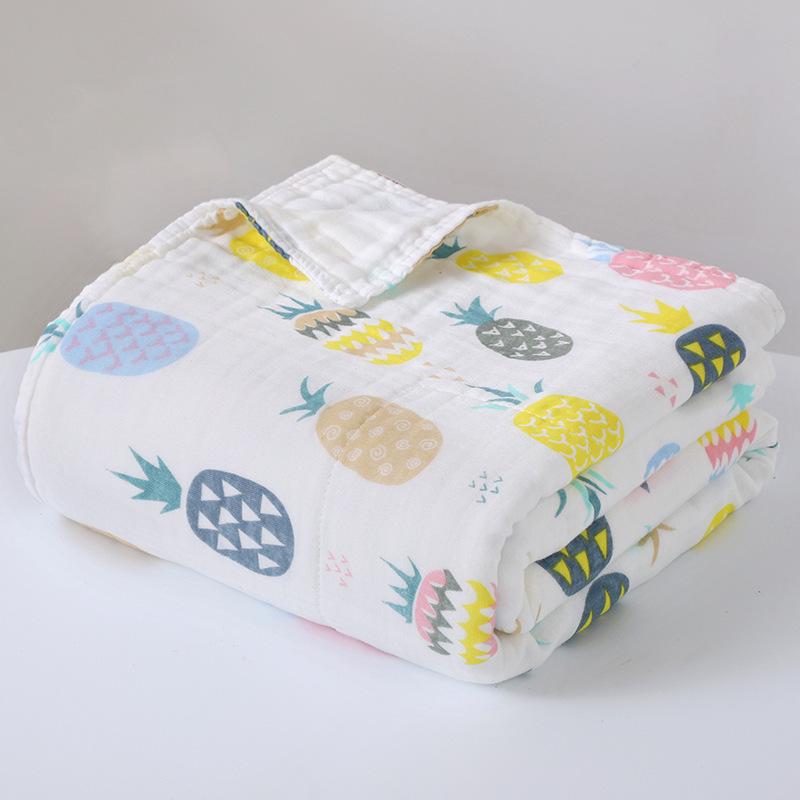 Newborn Six-Layer Cotton Gauze Bath Towel & Swaddle Blanket