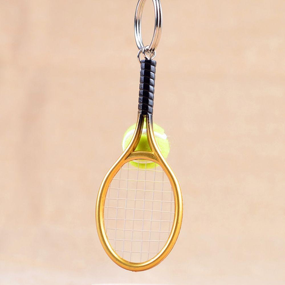 Tennis Charms Bag Pendant Tennis Pendant Sport Key Ring Car Key Ring Tennis Racket Keychain