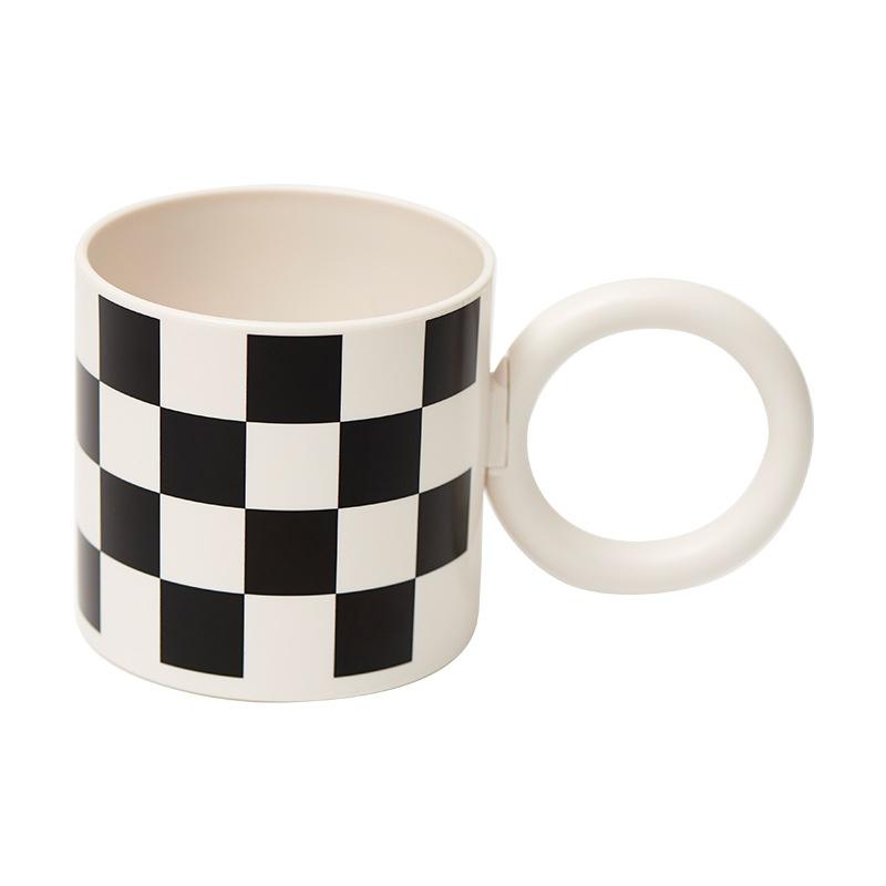 Taza de cerámica pintada a mano con asa, taza grande para té y café, para oficina, hogar, taza de porcelana, apta para lavavajillas, artículos para el hogar.