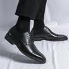 Large size 22 Spring and Autumn business dress leather shoes size British casual pointed groom best man shoes
