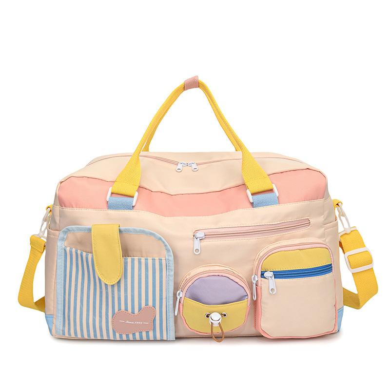 

Женские спортивные сумки-тоут - Спортивные сумки большой вместимости для йоги, путешествий и фитнес-принадлежностей - стильный дизайн - коричневый