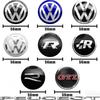 LVAXC1 4Pcs 56mm Car Wheel Center Stickers For VW GTI Polo Passat B6 B7 B8 Golf MK6 MK7 MK8 Tiguan Jetta ID.3 Beetle T-ROC CC Hub Cap