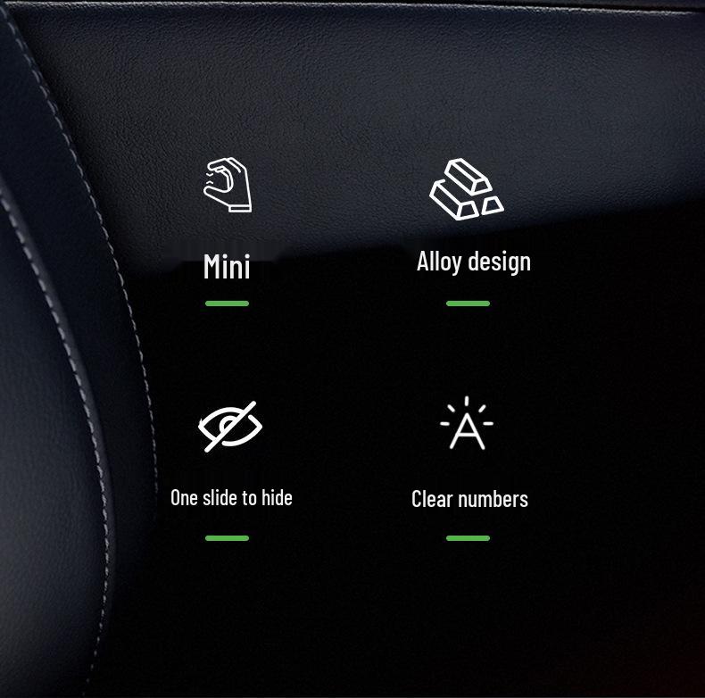 Temporary Parking Mobile Phone Number Car Plate Hidden Ornament