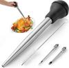 Con Siringa da Tacchino ad Ago di Precisione 4pz/set Strumenti da Cucina