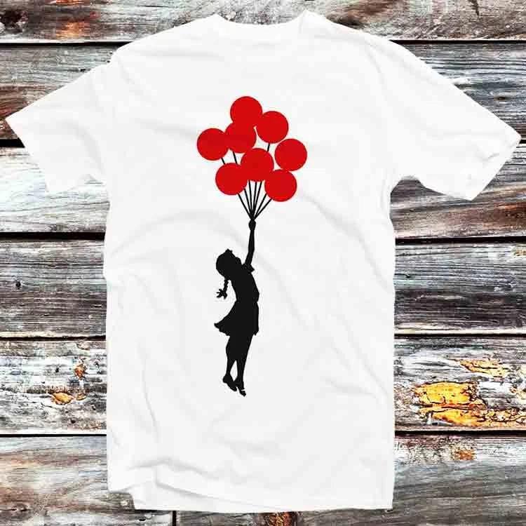 Футболка Banksy Девочка с шариком B1200 XL