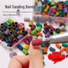 Nail Art Sanding Bands & Polishing Rings Kit for Grinding, Removal, Repair & Surface Polishing