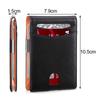 Women Men Thin Small Wallet Front Pocket RFID Blocking with Money Clip Anti-scan Leather Wallet Mens Slim Wallet