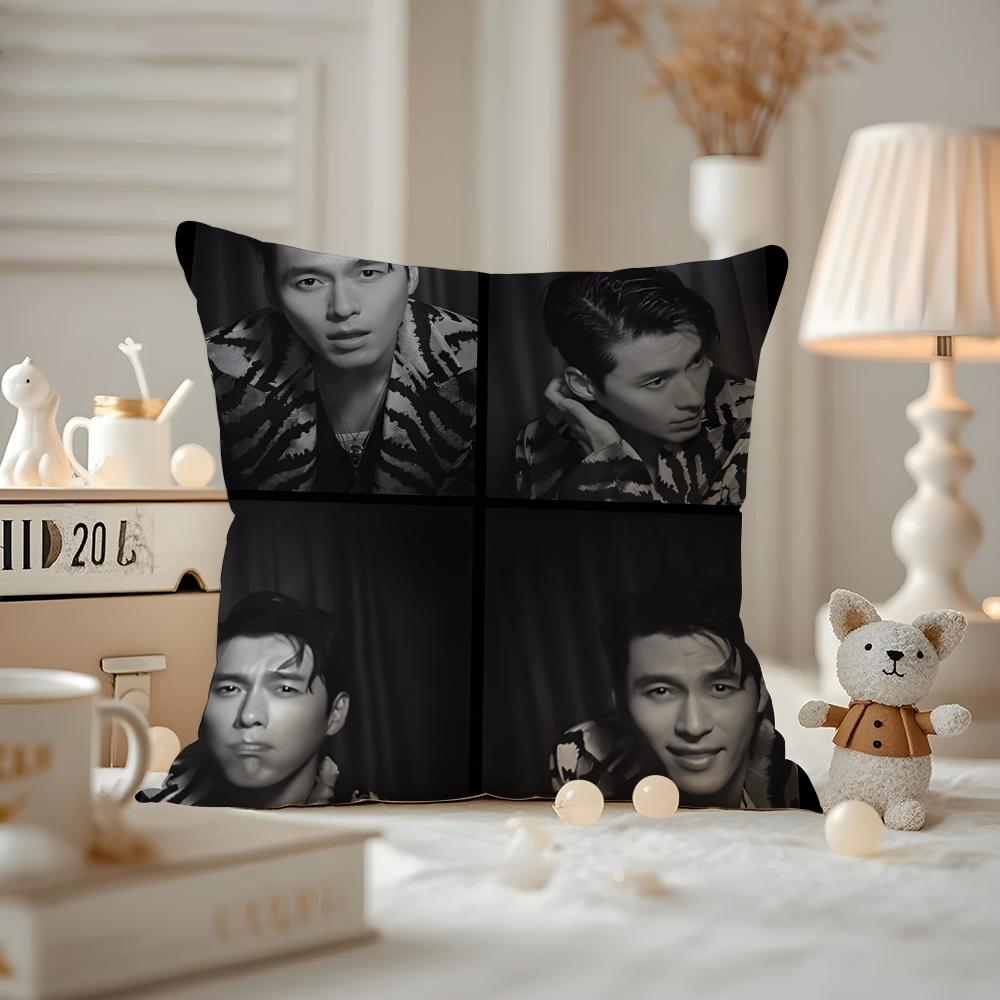 Hyun Bin Actor Cushion Cover Pattern Printed Pillowcase For Living Room Sofa Cushion Cover & Bedroom Decor