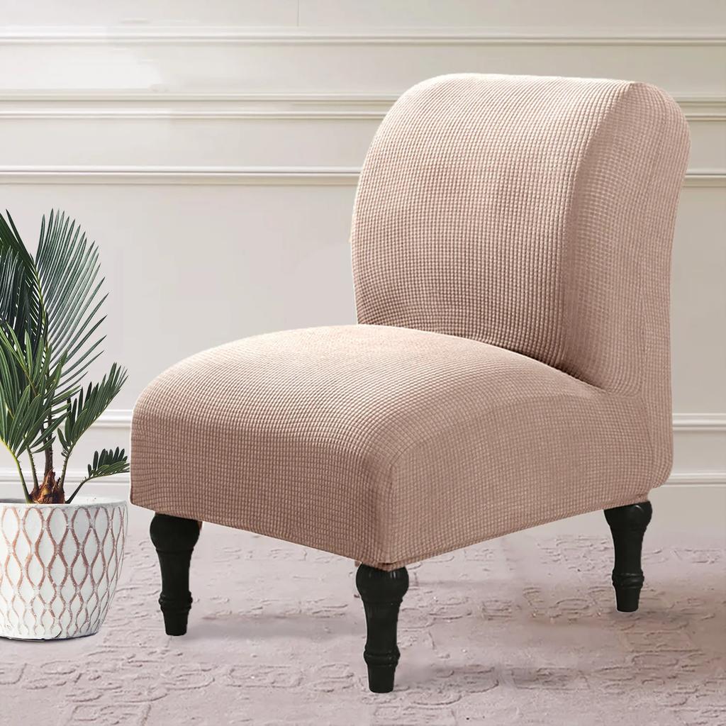 Armless Chair Cover Single Sofa Slipcover Modern Accent Stretch Chair Covers Elastic Cheap Couch Protector Cover For Home Hotel