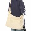 Lazy Wind Large Capacity Messenger Bag Washed Canvas Bag Retro Wear-resistant Shoulder Bag Women's Class Book Backpack