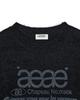 Eiieii Web Logo Hairy Knit [Black]