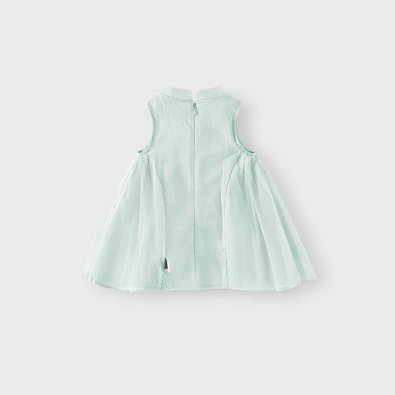 TONGTAI Sommer Baumwoll Ärmelloses Cheongsam Kleid für Mädchen