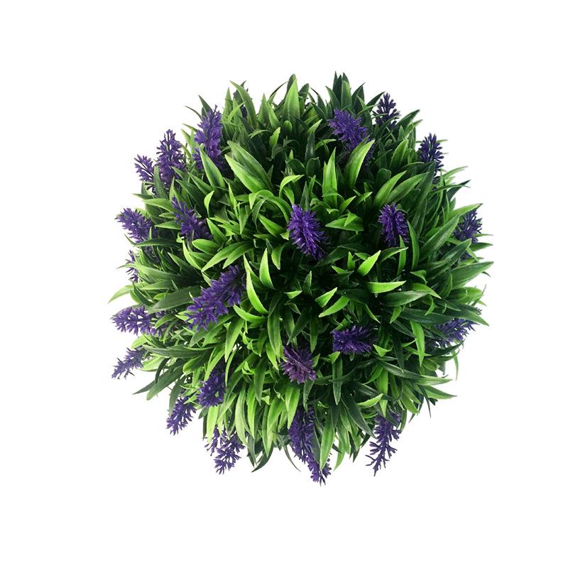 

Ball Green Lavender Store Wall Decoration Artificial Plastic Crafts Shooting 20cm/7.87in