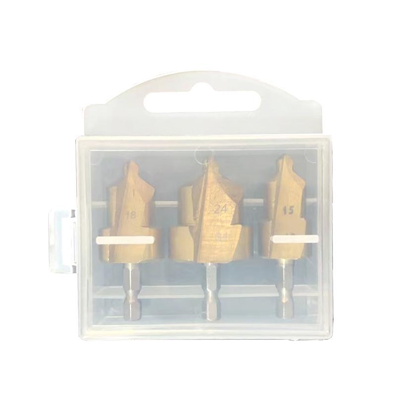 Hexagonal PPR Step Drill Bit - Multi-Layer Countersink & Deburrer (20/25/32)