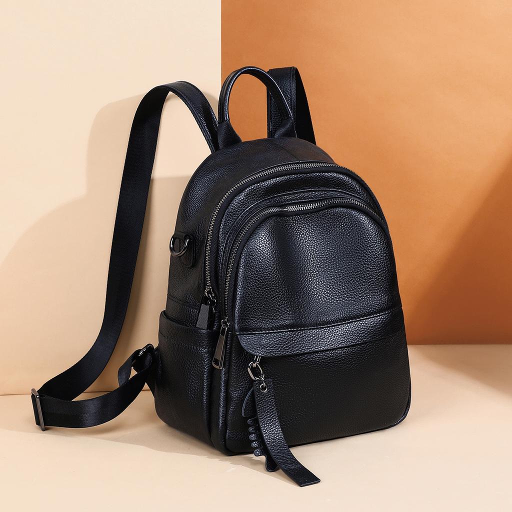 Backpack for Women 2025 New Trendy Fashion Backpack for Women Autumn Large Capacity Versatile Travel Genuine Leather School Bag Bag