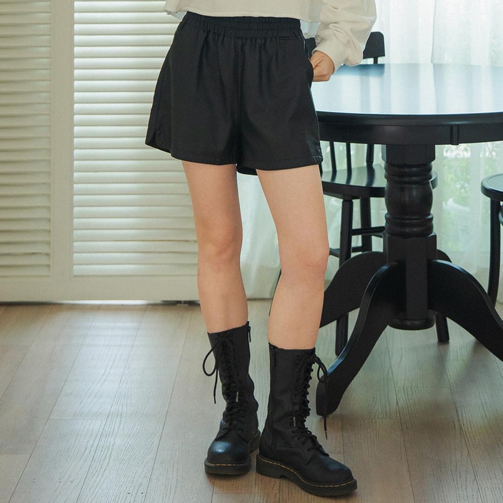 OWO Square Leather Shorts