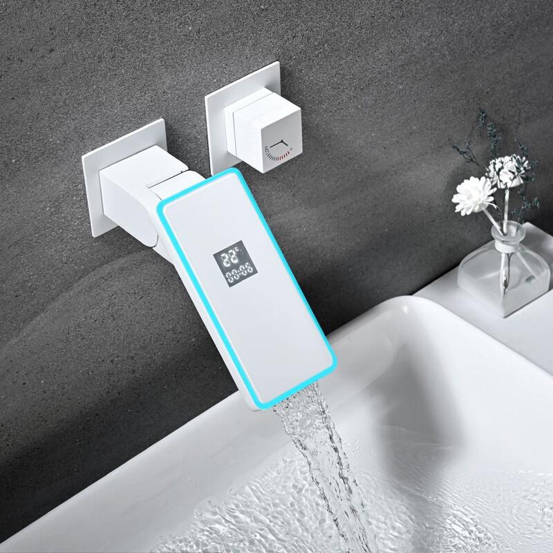 Digital Display Concealed Hot Water Bathroom Faucet