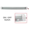 1pcs 12V 24V 72 LED Bar Car Interior Light Lamp Strip Light Bar On/Off Switch for Van Lorry Truck Camper Caravan Camping RV