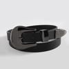 Fashionable, Elegant and Classic European and American Ladies' Texture Gun, Black Large Buckle, High-end PU Belt