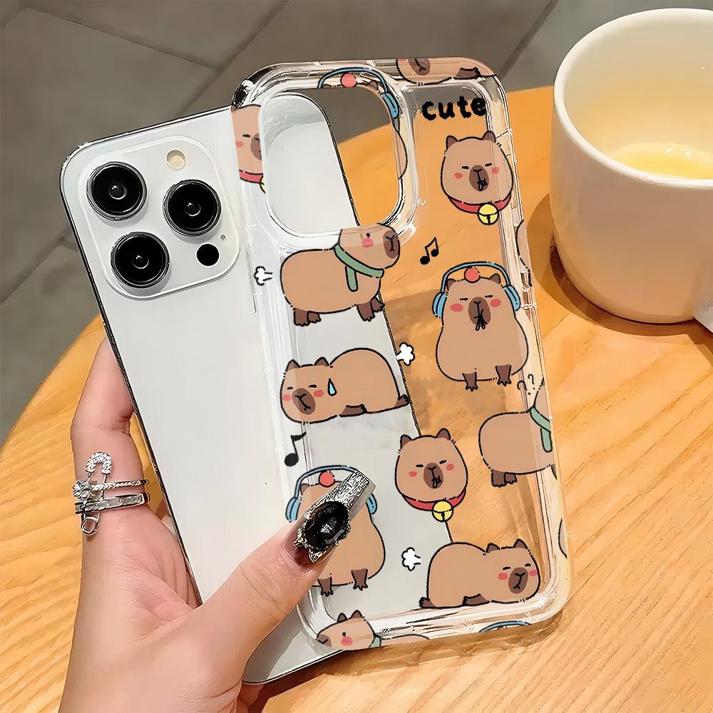 Capybara Cute Cartoon Phone Case for Samsung Galaxy A56 A36 A26 A55 A35 A15 A54 A34 A24 A14 A05 A04 A13 A73 A53 4G 5G Back Cover