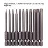 Magnetic S2 Steel Hardened Hex Ball Head Air Driver Bit 1/4" Pneumatic Screwdriver Attachment