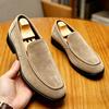Luxury Mens Classic Slip-On Loafers Low Top Business Casual Leather Driving Shoes Plus Size 47 48 Comfortable Moccasins Sneakers
