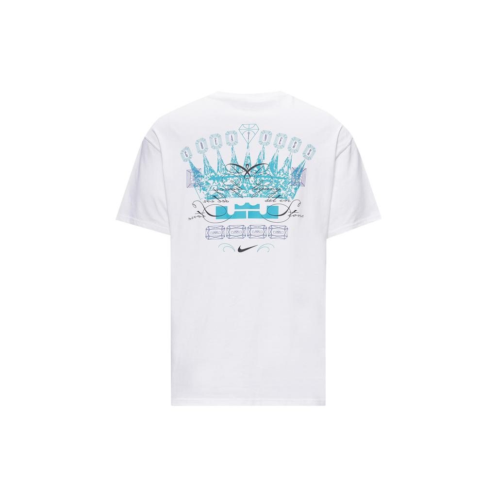 Nike T Shirts Men's White Crew Neck Moderate Straight Fit FJ2351-100