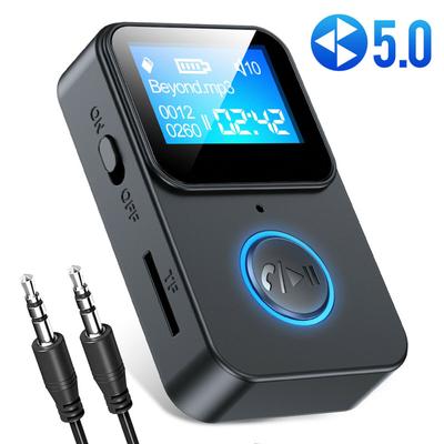 C33 Bezprzewodowy Odbiornik Audio Bluetooth 5.0 3,5 mm Aux Adapter Audio Muzyczny Z Ekranem