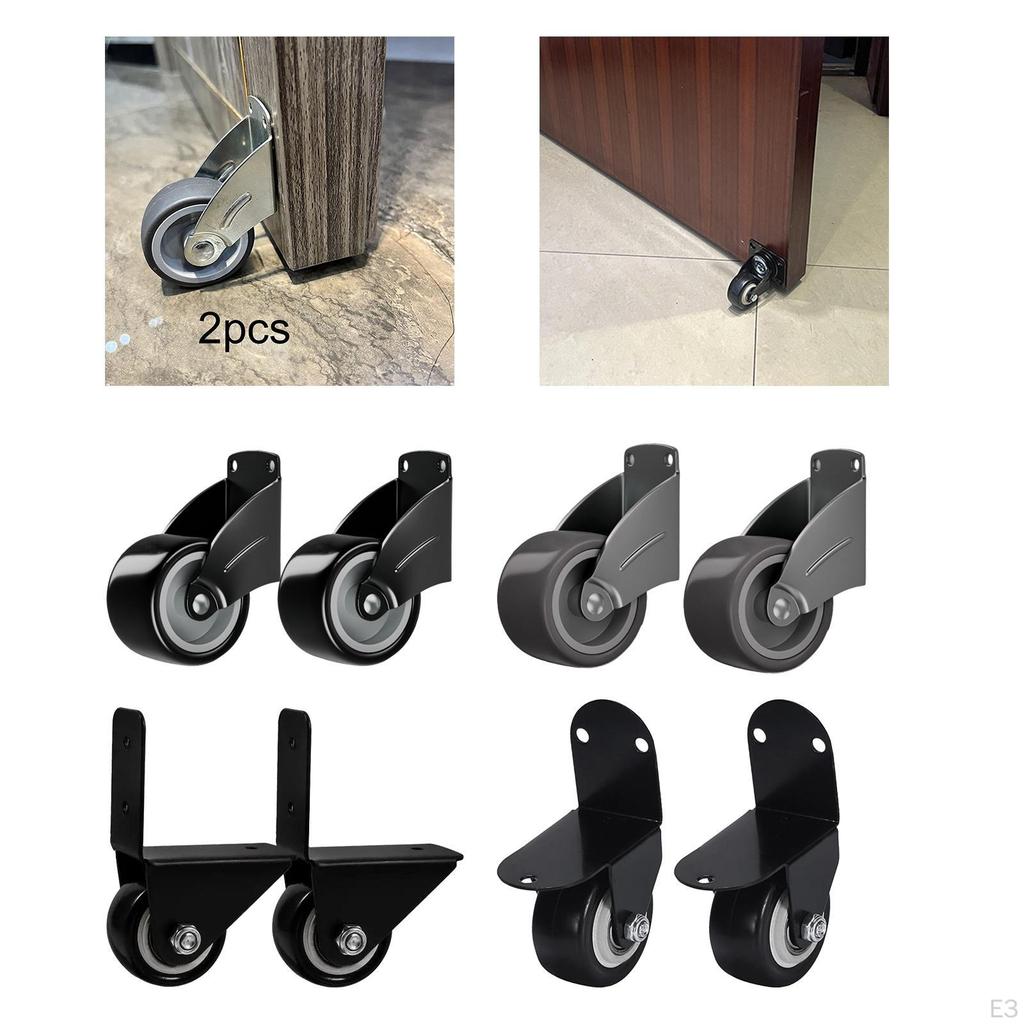 2 Door Bottom Support Wheels, Silent, , Universal Replacement Wheels for Luggage Repair, Cart