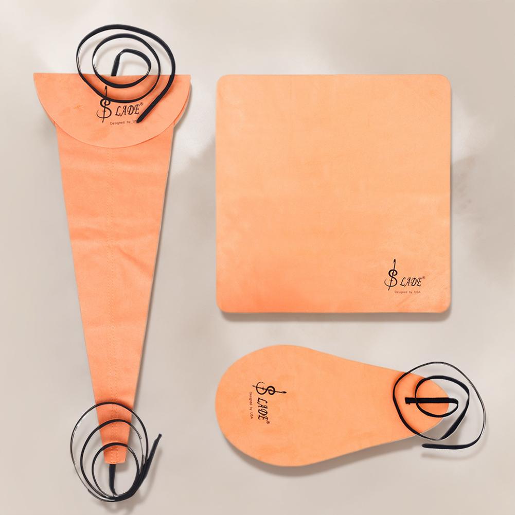 Saxophone Sax Cleaning Care Kit 3pcs Cleaning Cloth Saxophone Cleaning Rag Sax Cleaning Tool Musical Instrument Maintenance Tool