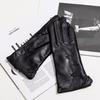 Women's Genuine Leather Winter Warm Gloves for Outdoor Sports, Thickened Matching Apparel Gloves