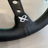 Vertex 320MM Star Embroidery Sports Steering Wheel Golden Wiring Universal Modified Steering Wheel with Forever