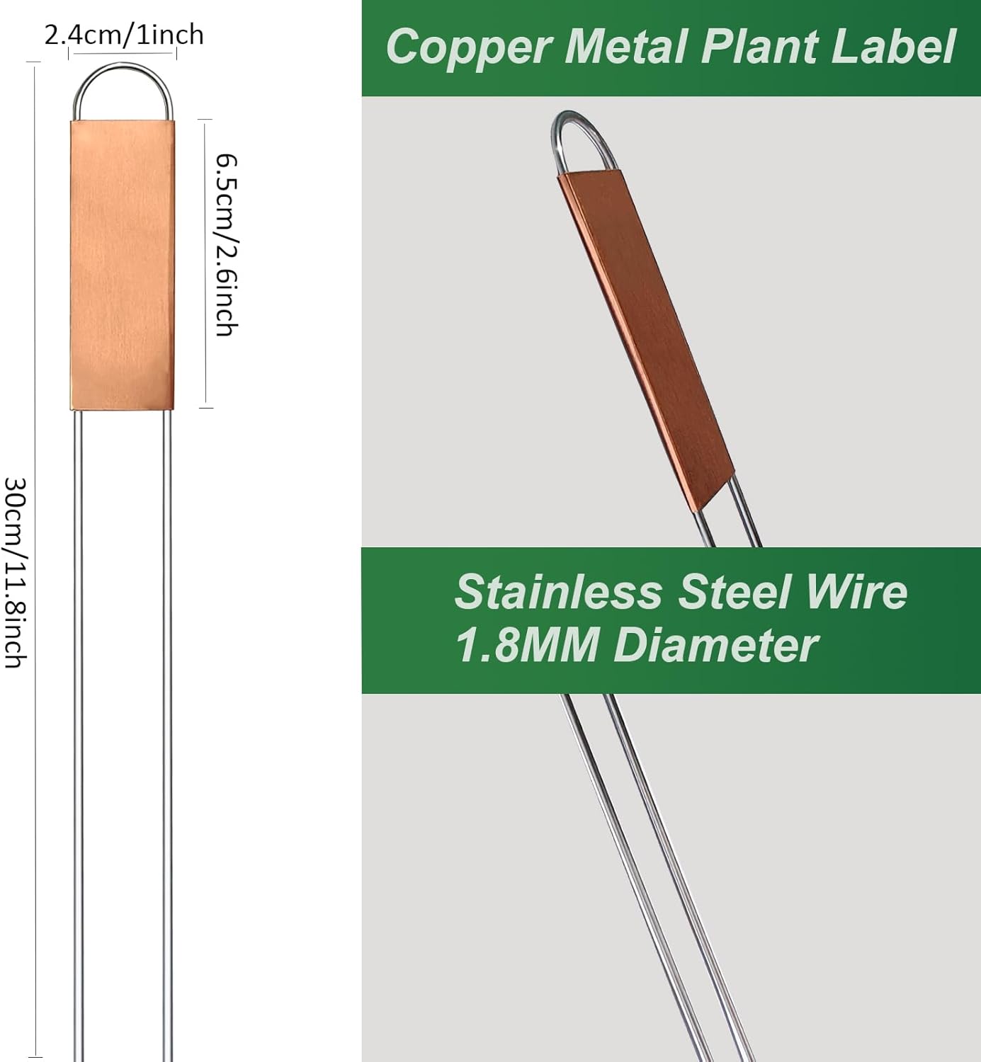 

Plant Labels 11.8 Inch Copper Metal Plant Tags Garden Label Markers Outdoor Planting Garden Markers for Plants United States