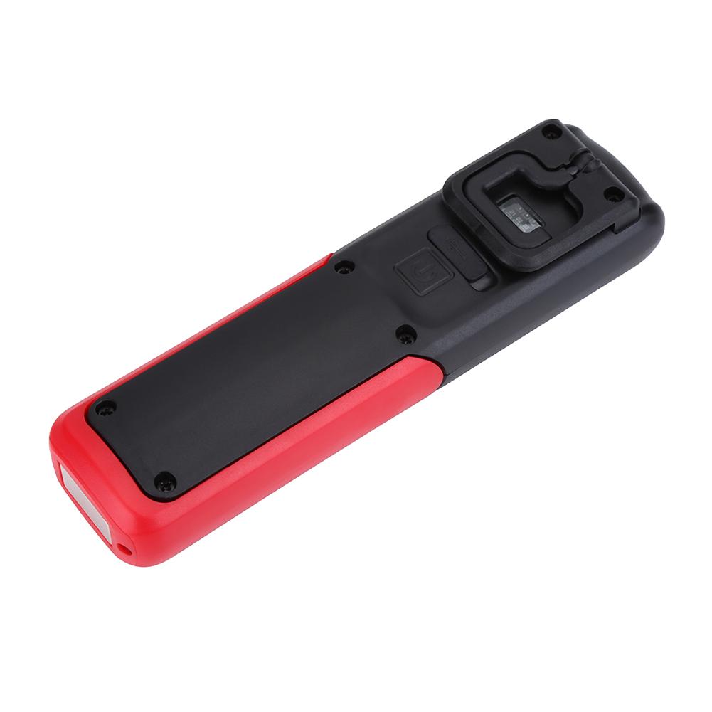 Portable USB Rechargeable LED COB Working Lamp Light Outdoor Magnet Hook Flashlight(Red)
