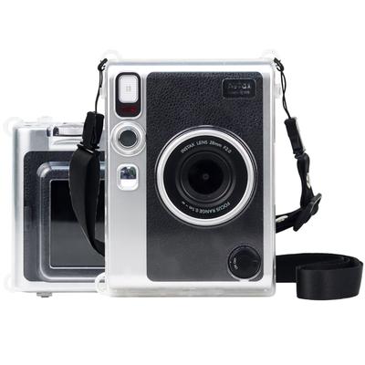 Protective Crystal Shell Case with Strap for FUJIFILM Instax Mini EVO (Transparent)