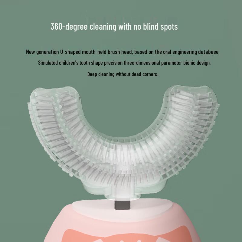 Qianbaimei Smart Sonic U-Shaped Electric Toothbrush for Kids