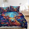 3pcs Deer Fantasy Bedding Cover Set, Fashion Classic Popular Print Bedding Set, Soft Comfortable, All Season Use, For Bedrooma0819112