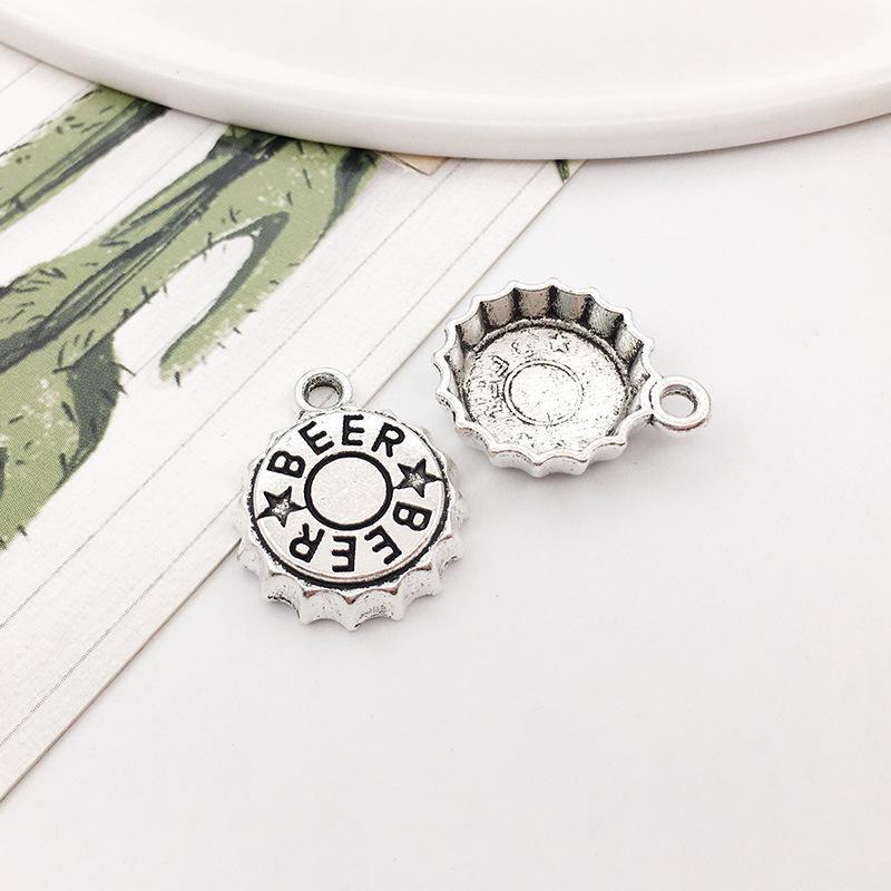 Red Wine Wheat Ear Pendant for DIY Tibetan Silver Jewelry: Earrings, Bracelet, Necklace