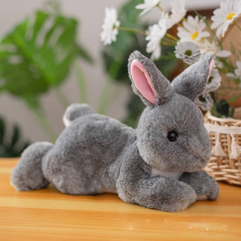 Rabbit Plush Simulation Stuffed Toy Animal Dolls Room Decoration Gifts Kids
