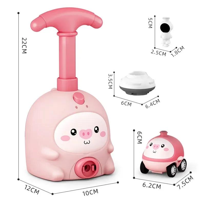 Childs Balloon Launcher Toys Educational Inertial Air Power Balloon Car Tower Science Toys For Children Newyear Gift
